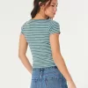 Ribbed Short-Sleeve Icon Henley,Ribbed Short-Sleeve Icon Henley