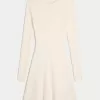 Ribbed Skater Mini Sweater Dress,Ribbed Skater Mini Sweater Dress Ribbed Skater Mini Sweater Dress,Ribbed Skater Mini Sweater Dress