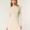 Ribbed Skater Mini Sweater Dress,Ribbed Skater Mini Sweater Dress Ribbed Skater Mini Sweater Dress,Ribbed Skater Mini Sweater Dress