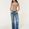 Ribbed Square-Neck Baby Tee,Ribbed Square-Neck Baby Tee Ribbed Square-Neck Baby Tee,Ribbed Square-Neck Baby Tee