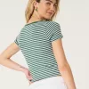 Ribbed Square-Neck Baby Tee,Ribbed Square-Neck Baby Tee Ribbed Square-Neck Baby Tee,Ribbed Square-Neck Baby Tee
