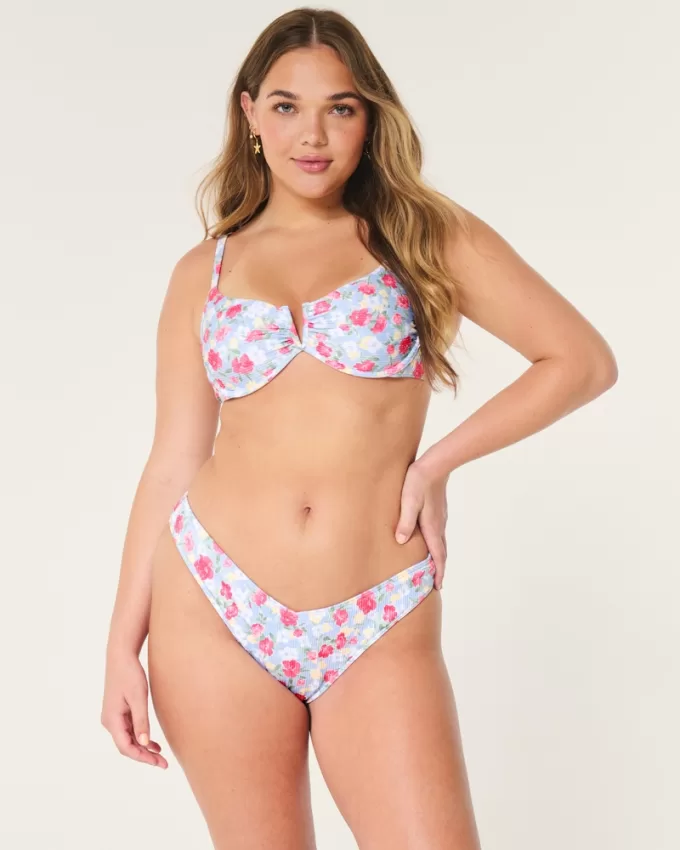 Ribbed V-Front High-Leg Cheeky Bikini Bottom,Ribbed V-Front High-Leg Cheeky Bikini Bottom Ribbed V-Front High-Leg Cheeky Bikini Bottom,Ribbed V-Front High-Leg Cheeky Bikini Bottom