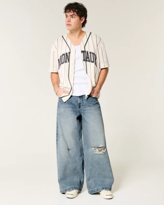 Ripped Light Wash Extreme Baggy Jeans,Ripped Light Wash Extreme Baggy Jeans Ripped Light Wash Extreme Baggy Jeans,Ripped Light Wash Extreme Baggy Jeans