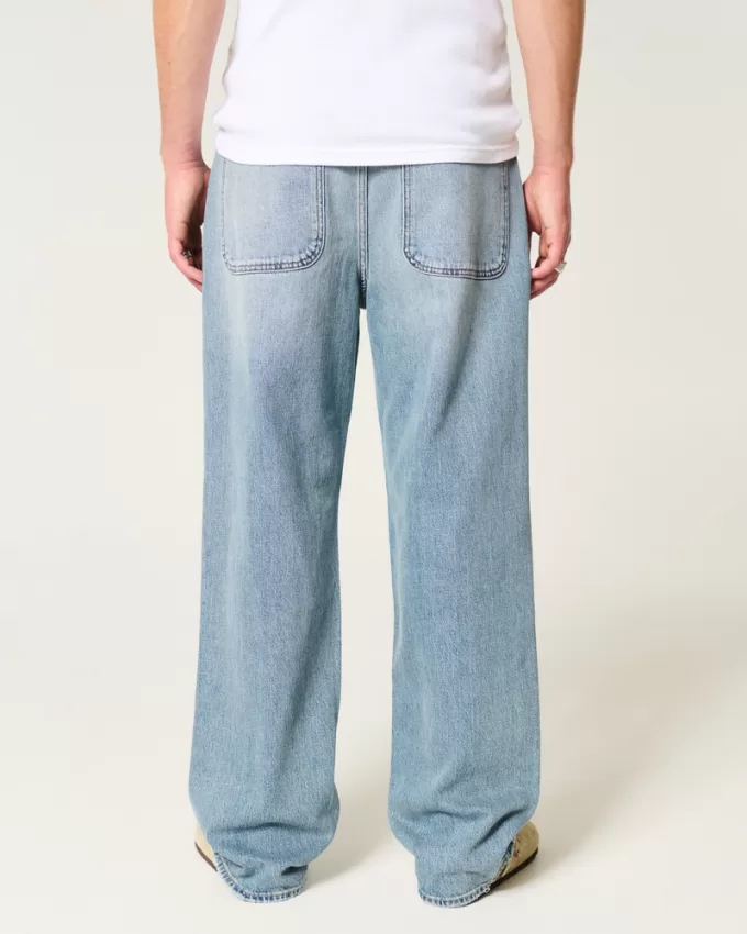 Ripped Medium Wash Baggy Jeans,Ripped Medium Wash Baggy Jeans Ripped Medium Wash Baggy Jeans,Ripped Medium Wash Baggy Jeans