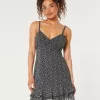 Ruffle Chiffon Mini Dress,Ruffle Chiffon Mini Dress