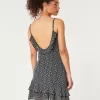 Ruffle Chiffon Mini Dress,Ruffle Chiffon Mini Dress