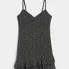 Ruffle Chiffon Mini Dress,Ruffle Chiffon Mini Dress