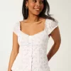 Ruffle Trim Poplin Blouse,Ruffle Trim Poplin Blouse