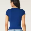 Seamless Fabric Longline Crew Baby Tee,Seamless Fabric Longline Crew Baby Tee