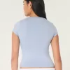 Seamless Fabric Longline Crew Baby Tee,Seamless Fabric Longline Crew Baby Tee