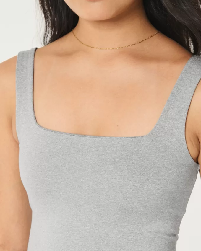 Seamless Fabric Square-Neck Tank,Seamless Fabric Square-Neck Tank Seamless Fabric Square-Neck Tank,Seamless Fabric Square-Neck Tank