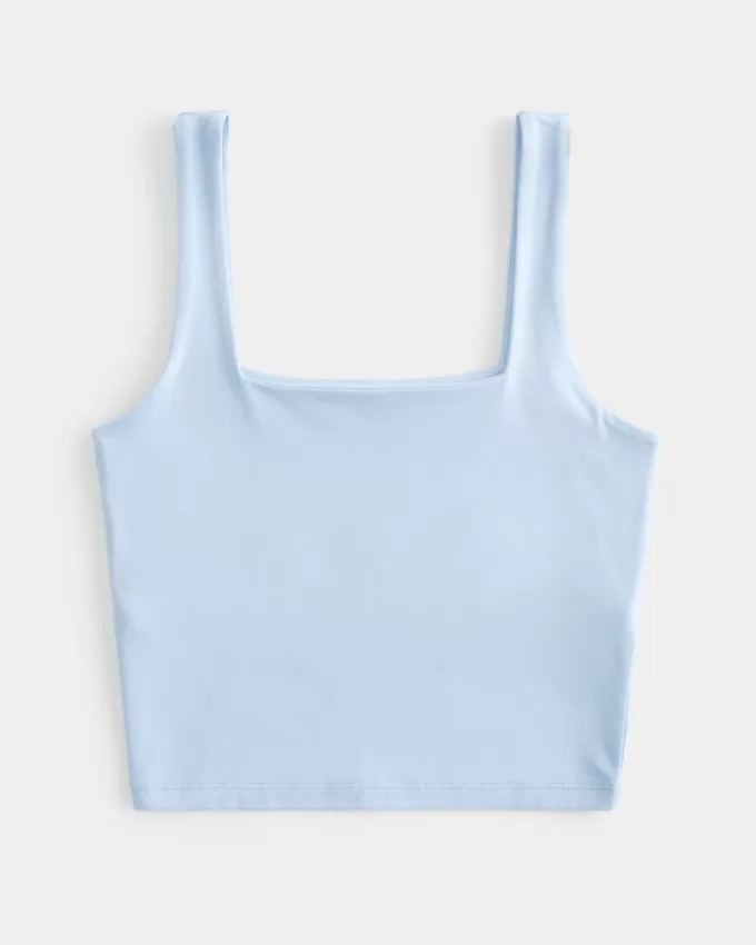 Seamless Fabric Square-Neck Tank,Seamless Fabric Square-Neck Tank