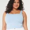 Seamless Fabric Square-Neck Tank,Seamless Fabric Square-Neck Tank