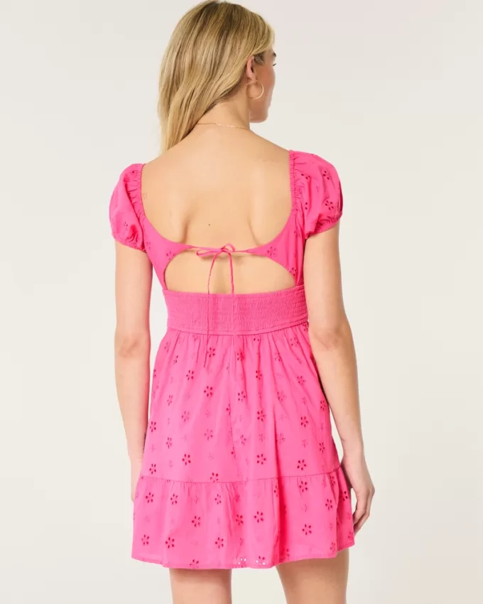Short-Sleeve Channeled Waist Mini Dress,Short-Sleeve Channeled Waist Mini Dress Short-Sleeve Channeled Waist Mini Dress,Short-Sleeve Channeled Waist Mini Dress