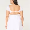 Short-Sleeve Channeled Waist Mini Dress,Short-Sleeve Channeled Waist Mini Dress Short-Sleeve Channeled Waist Mini Dress,Short-Sleeve Channeled Waist Mini Dress