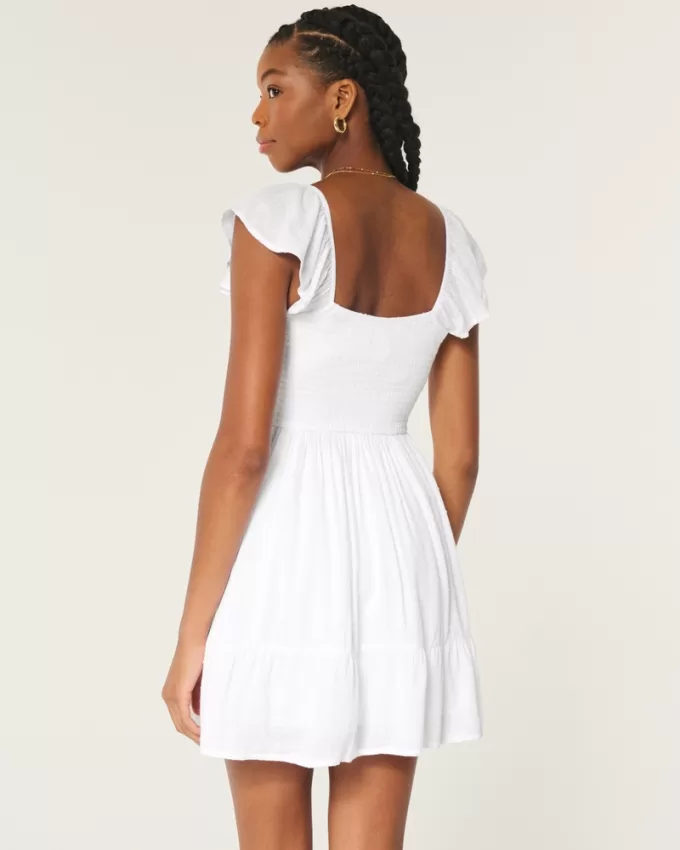 Short-Sleeve Cinch Bust Skort Dress,Short-Sleeve Cinch Bust Skort Dress Short-Sleeve Cinch Bust Skort Dress,Short-Sleeve Cinch Bust Skort Dress