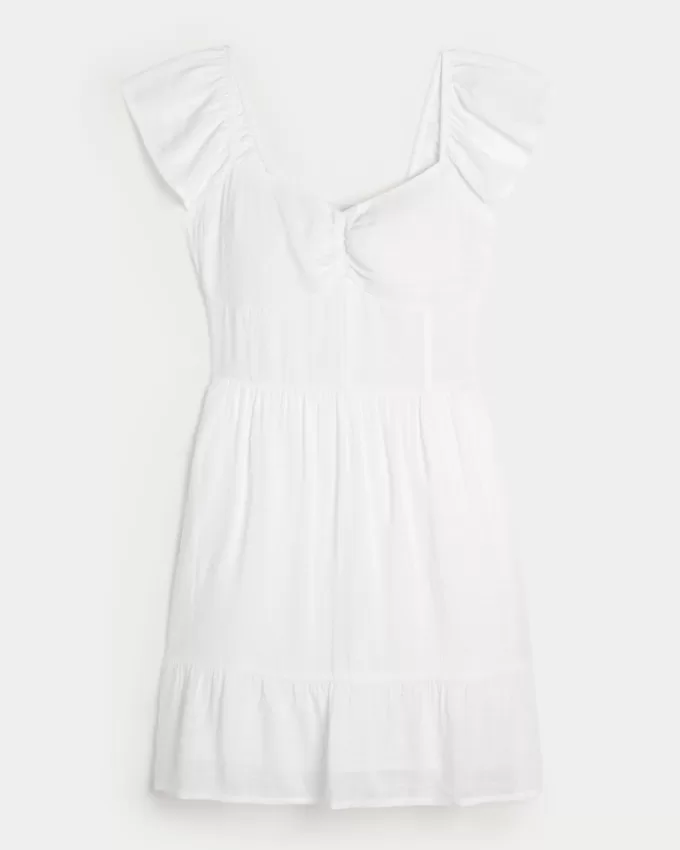 Short-Sleeve Cinch Bust Skort Dress,Short-Sleeve Cinch Bust Skort Dress Short-Sleeve Cinch Bust Skort Dress,Short-Sleeve Cinch Bust Skort Dress
