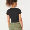 Short-Sleeve Crew Baby Tee,Short-Sleeve Crew Baby Tee