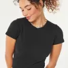 Short-Sleeve Crew Baby Tee,Short-Sleeve Crew Baby Tee