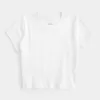 Short-Sleeve Crew Baby Tee,Short-Sleeve Crew Baby Tee