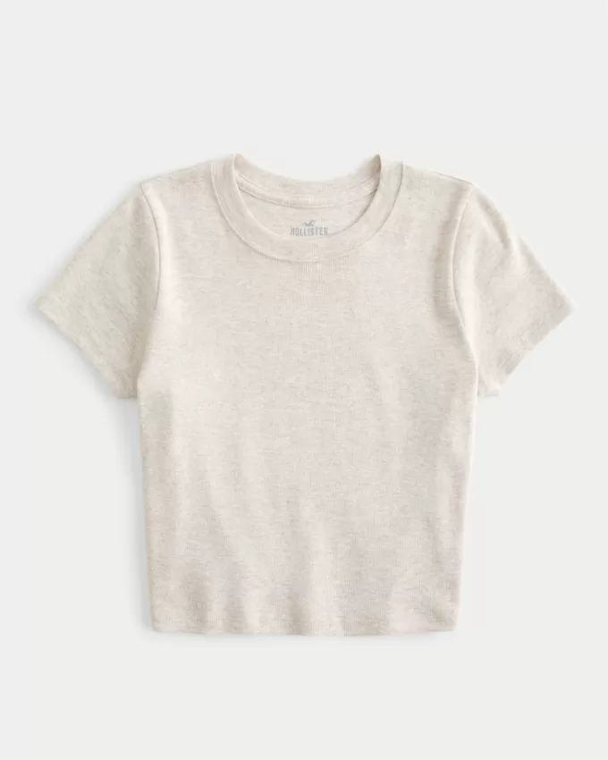 Short-Sleeve Crew Baby Tee,Short-Sleeve Crew Baby Tee