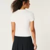 Short-Sleeve Ribbed Crew Sweater,Short-Sleeve Ribbed Crew Sweater Short-Sleeve Ribbed Crew Sweater,Short-Sleeve Ribbed Crew Sweater