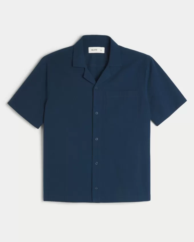Short-Sleeve Seersucker Pocket Shirt,Short-Sleeve Seersucker Pocket Shirt Short-Sleeve Seersucker Pocket Shirt,Short-Sleeve Seersucker Pocket Shirt