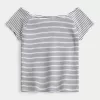 Short Sleeve Skimming Off-the-Shoulder Top,Short Sleeve Skimming Off-the-Shoulder Top Short Sleeve Skimming Off-the-Shoulder Top,Short Sleeve Skimming Off-the-Shoulder Top