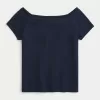 Short Sleeve Skimming Off-the-Shoulder Top,Short Sleeve Skimming Off-the-Shoulder Top Short Sleeve Skimming Off-the-Shoulder Top,Short Sleeve Skimming Off-the-Shoulder Top