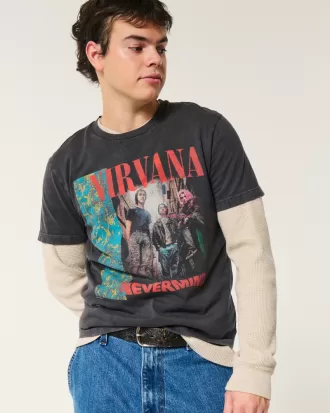 Shrunken Nirvana Nevermind Graphic Tee,Shrunken Nirvana Nevermind Graphic Tee