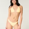 Smocked High-Leg Cheeky Bikini Bottom,Smocked High-Leg Cheeky Bikini Bottom