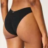 Smocked High-Leg Cheeky Bikini Bottom,Smocked High-Leg Cheeky Bikini Bottom