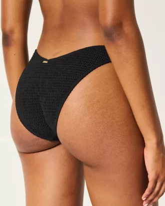 Smocked High-Leg Cheeky Bikini Bottom,Smocked High-Leg Cheeky Bikini Bottom