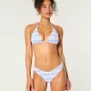 Smocked High-Leg Cheeky Bikini Bottom,Smocked High-Leg Cheeky Bikini Bottom