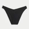 Smocked High-Leg Cheeky Bikini Bottom,Smocked High-Leg Cheeky Bikini Bottom