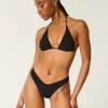 Smocked High-Leg Cheeky Bikini Bottom,Smocked High-Leg Cheeky Bikini Bottom