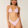 Smocked High-Leg Cheeky Bikini Bottom,Smocked High-Leg Cheeky Bikini Bottom