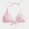 Smocked Multi-Way Triangle Bikini Top,Smocked Multi-Way Triangle Bikini Top
