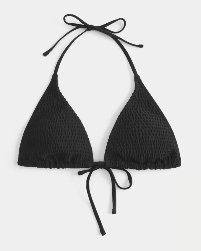 Smocked Multi-Way Triangle Bikini Top,Smocked Multi-Way Triangle Bikini Top