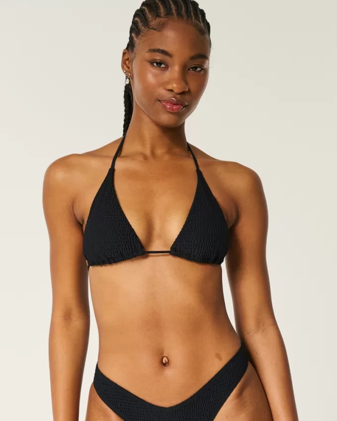 Smocked Multi-Way Triangle Bikini Top,Smocked Multi-Way Triangle Bikini Top