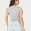 Soft Stretch Seamless Fabric Crew Baby Tee,Soft Stretch Seamless Fabric Crew Baby Tee