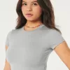 Soft Stretch Seamless Fabric Crew Baby Tee,Soft Stretch Seamless Fabric Crew Baby Tee