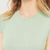 Soft Stretch Seamless Fabric Crew Baby Tee,Soft Stretch Seamless Fabric Crew Baby Tee