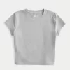 Soft Stretch Seamless Fabric Crew Baby Tee,Soft Stretch Seamless Fabric Crew Baby Tee