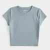 Soft Stretch Seamless Fabric Crew Baby Tee,Soft Stretch Seamless Fabric Crew Baby Tee