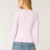 Soft Stretch Seamless Fabric Crew Top,Soft Stretch Seamless Fabric Crew Top