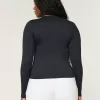 Soft Stretch Seamless Fabric Crew Top,Soft Stretch Seamless Fabric Crew Top