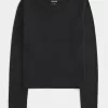 Soft Stretch Seamless Fabric Crew Top,Soft Stretch Seamless Fabric Crew Top