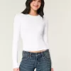 Soft Stretch Seamless Fabric Crew Top,Soft Stretch Seamless Fabric Crew Top