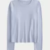 Soft Stretch Seamless Fabric Crew Top,Soft Stretch Seamless Fabric Crew Top